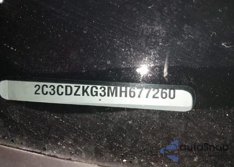 2021 Dodge Challenger Gt Awd из США, поврежденный, VIN 2C3CDZKG3MH677260